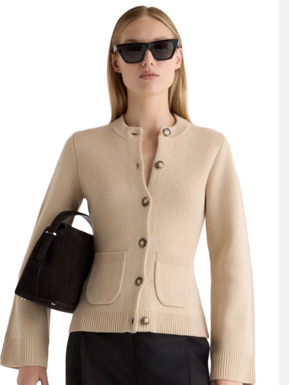 Eames cotton wool button down cardigan by Modern Citizen